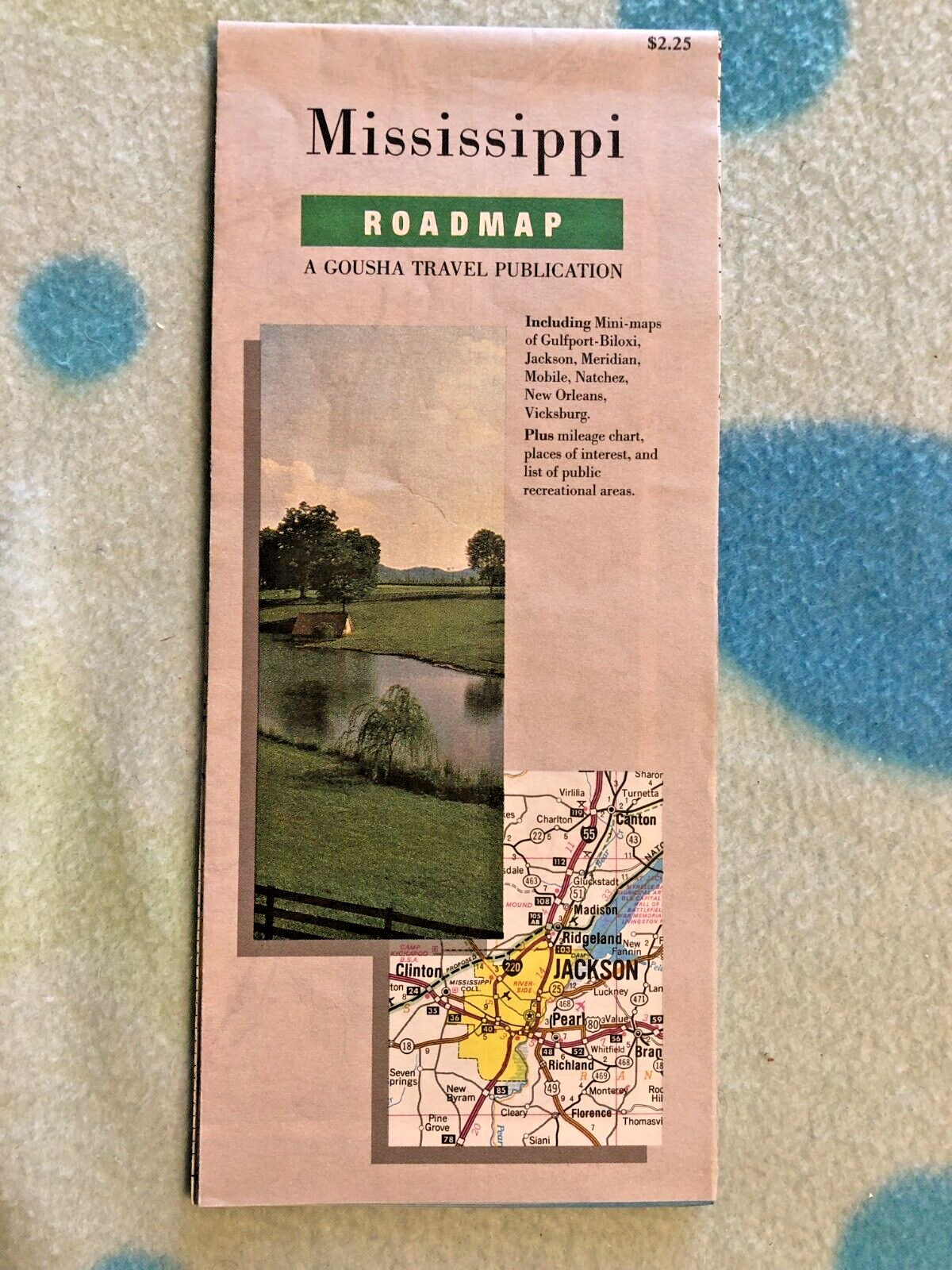 852 - Mississippi Road Map - 1988 / 1993  - Gousha