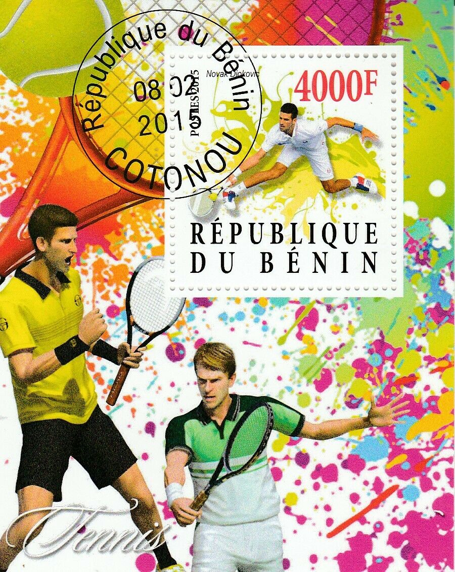 Tennis Benin Postmarked 258
