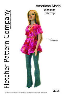 Day Trip Doll Clothes Sewing Pattern For American Model Tonner