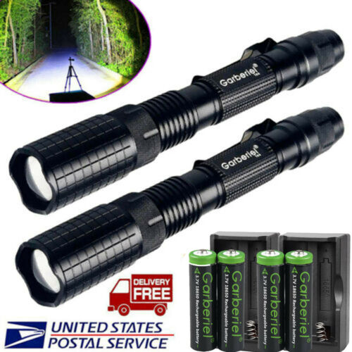 Tactical Police 990000lumen T6 5modes Led Flashlight Aluminum Torch Zoomable Usa