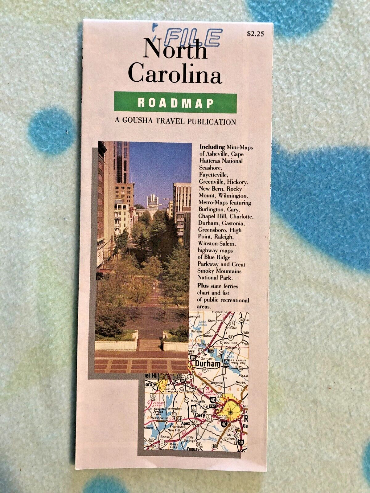 829 - North Carolina Road Map - 1991/1993 - Gousha