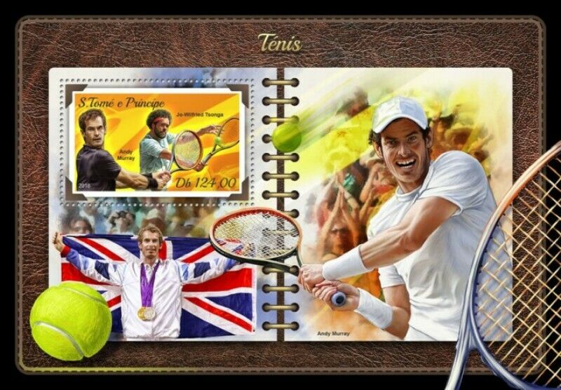 St Thomas - 2018 Sport Of Tennis - Stamp Souvenir Sheet - St18209b