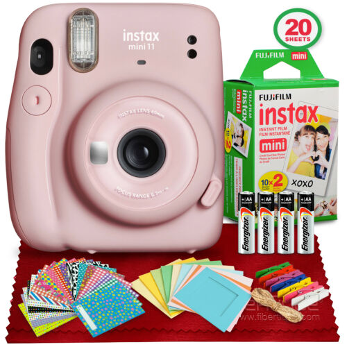 Fujifilm Instax Mini 11 Instant Film Camera (blush Pink) Bundle
