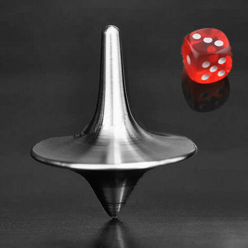 Inception Totem Print Metal Gyroscope Gyro Accurate Spinning Top & Dice