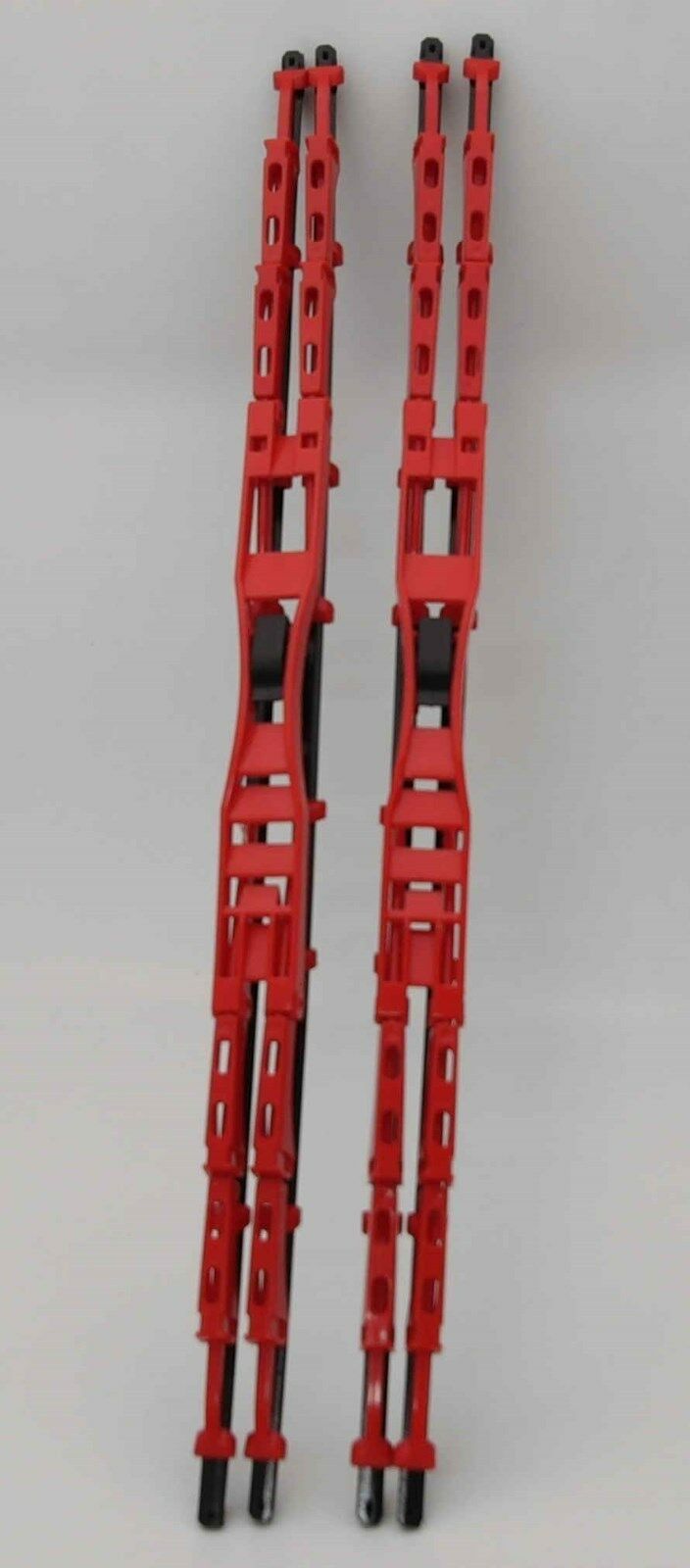 20" Inch Red Double Blade Windshield Wiper 2pc Set All Season