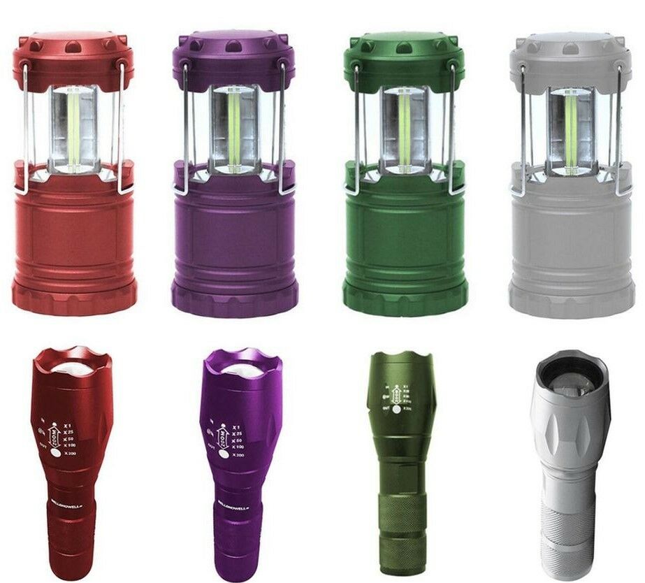 Bell + Howell High Performance Taclight Flashlight & Lantern Waterproof Bundle