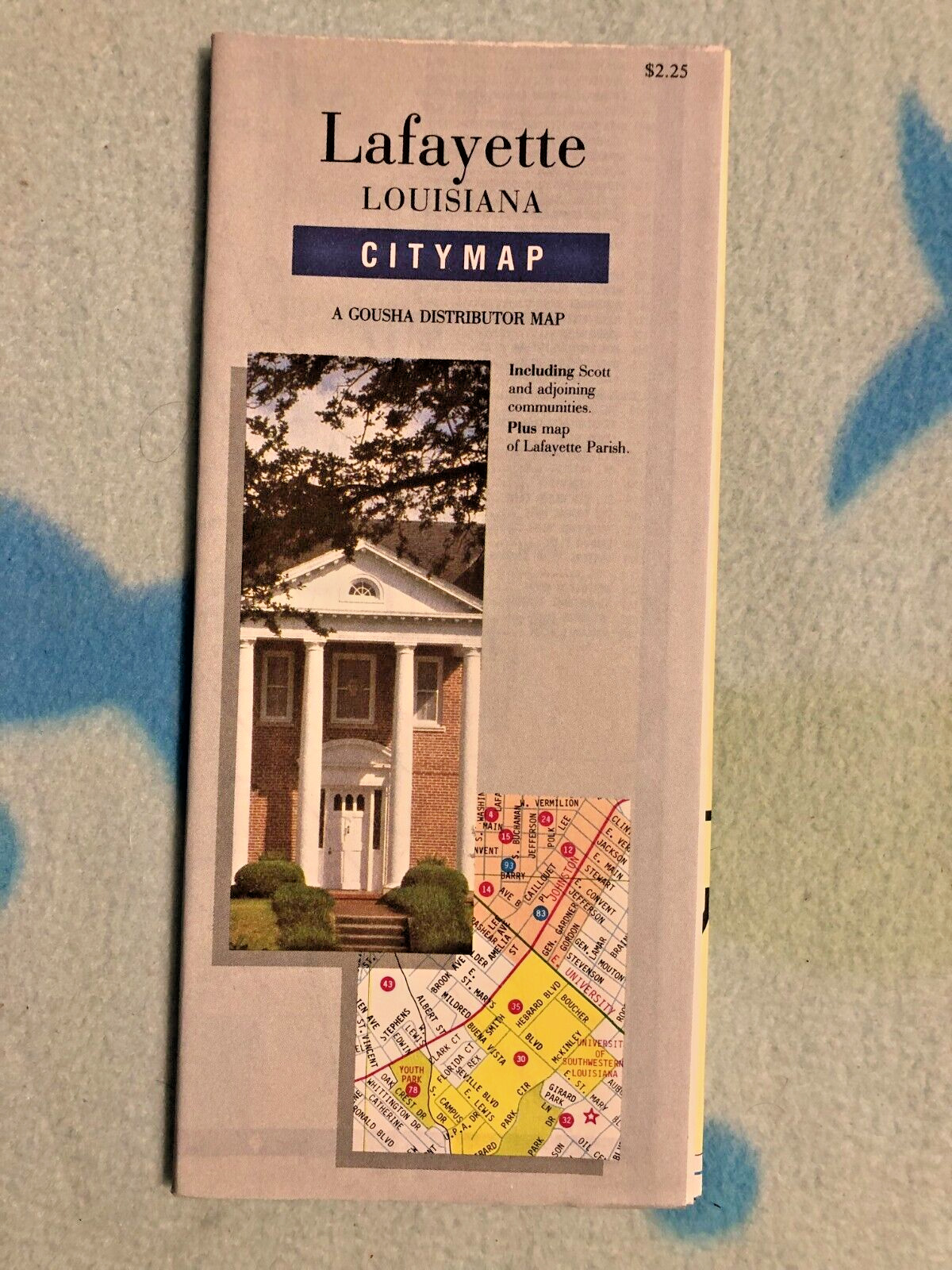 908 - Lafayette Louisiana City Map - Copyright C -  1986 - Gousha