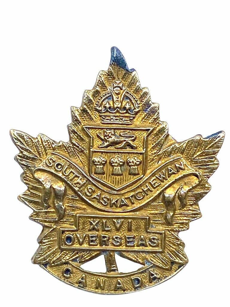 Ww1 Canadian Cef 46th Battalion Cap Badge Insignia