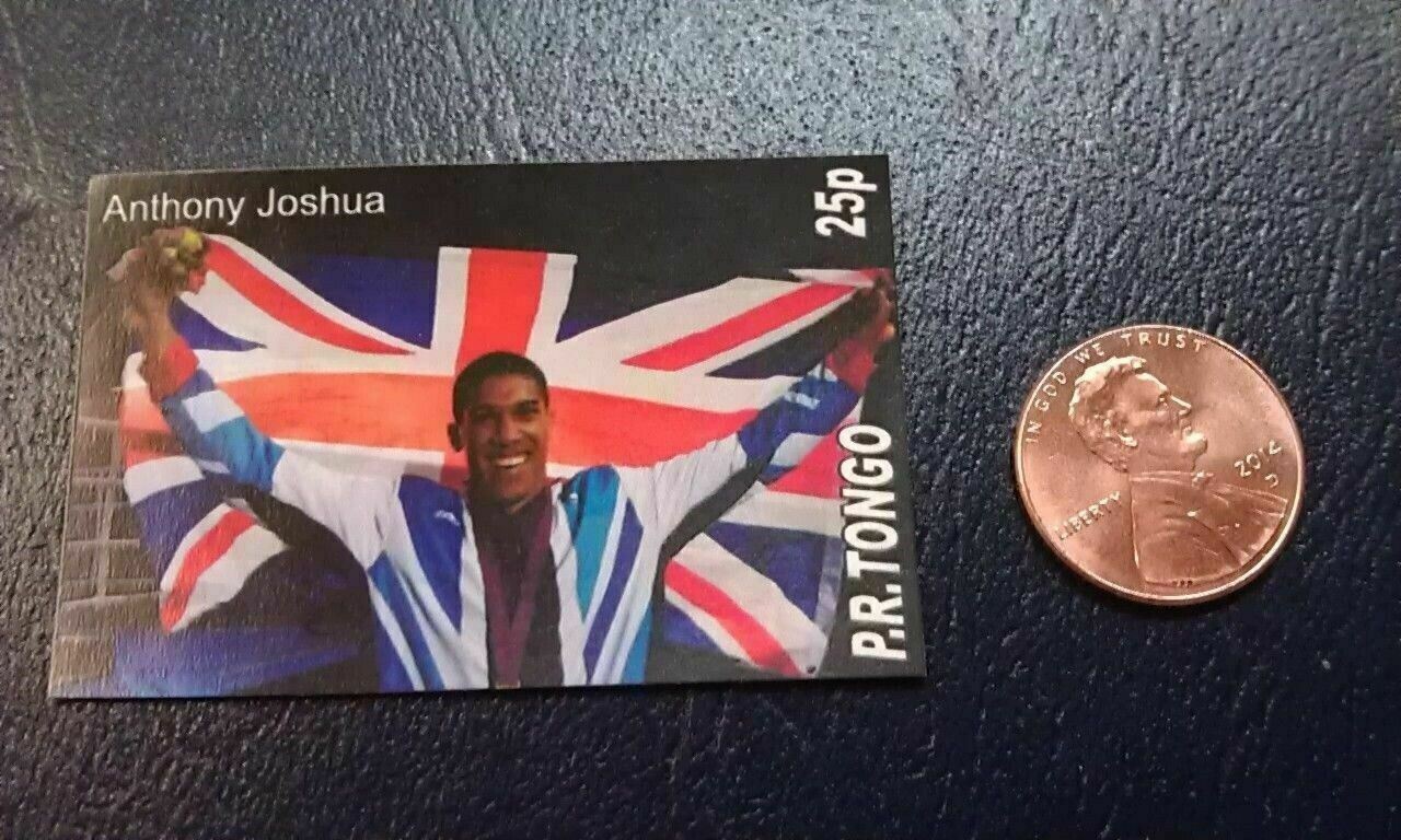 Anthony Joshua British Boxer Olympic P.r. Tongo Non Perforated Stamp