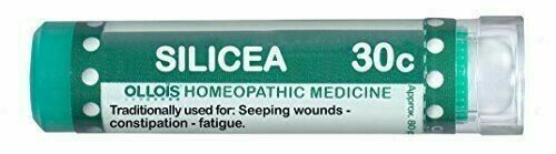 New Ollois Lactose Free Homeopathic Medicines Silicea 30c Pellets 80 Count