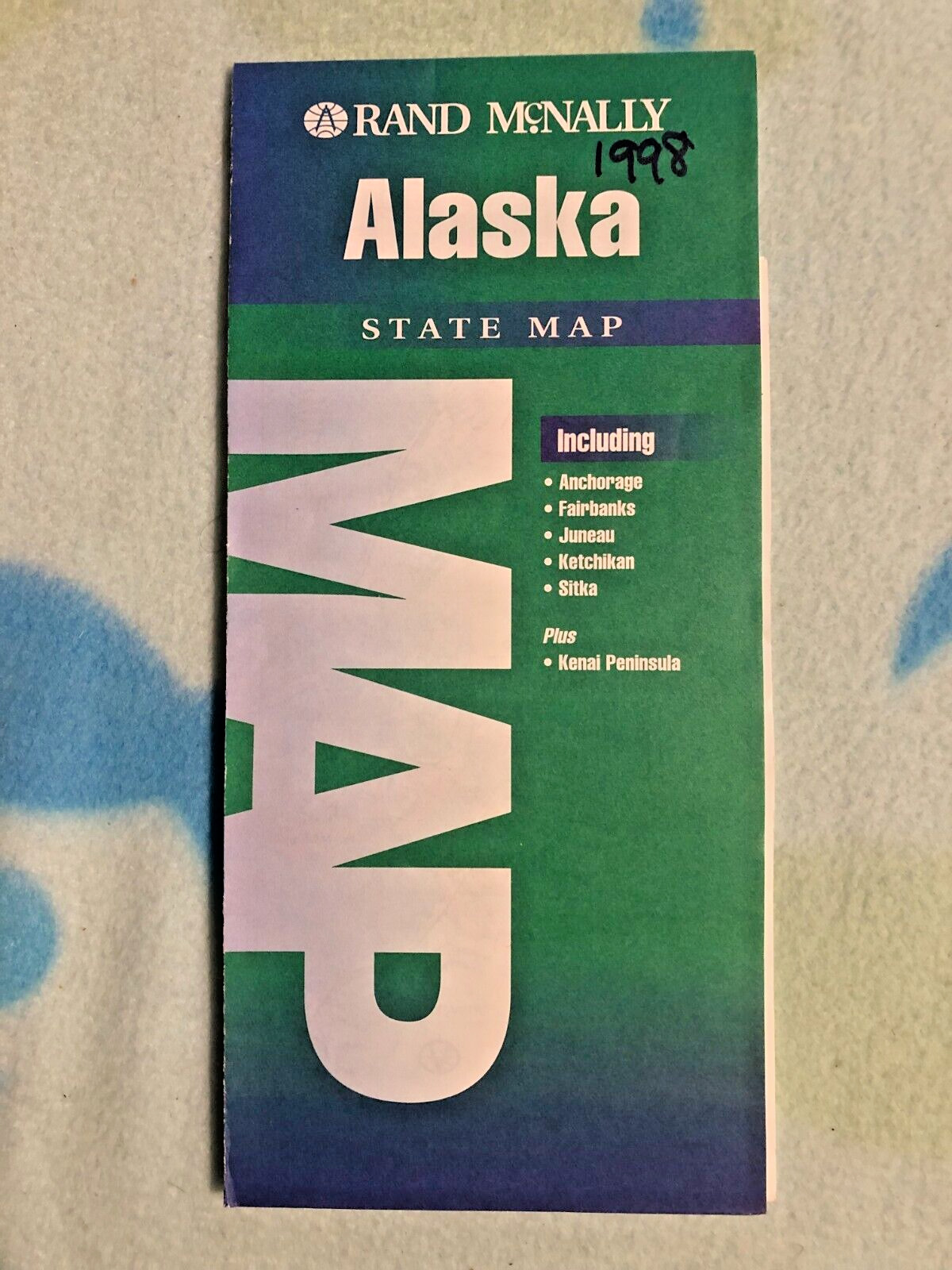 910 - Alaska State Map - 1998  - Rand Mcnally