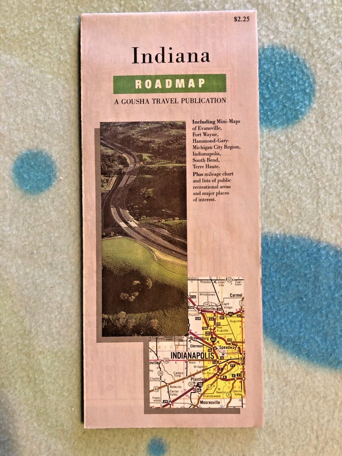851 - Indiana Road Map - 1989 / 1993  - Gousha